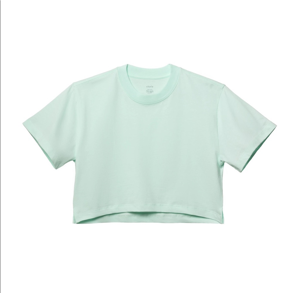 xkarla dropped tee aqua mint